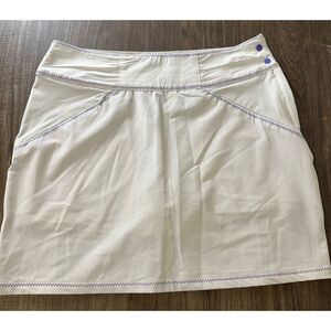 ANTIGUA golf women's | Desert Dry Xtra Lite WhSkirt Size 8